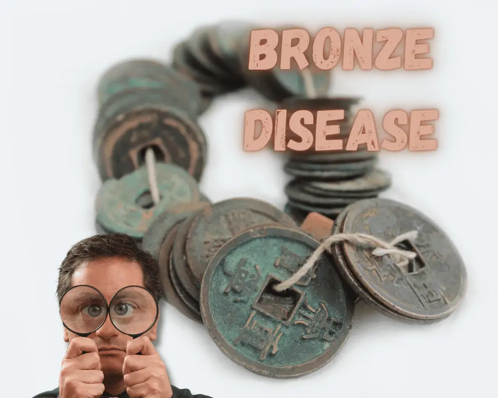 make sure you copper coin doesn't have bronze disease