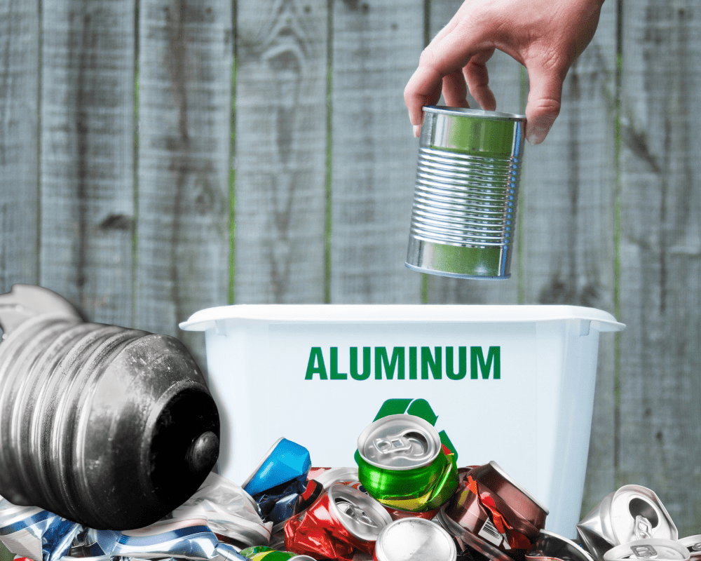 aluminum in the trash you dig up