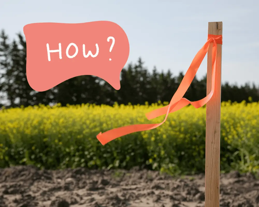 How to mark property lines with new stake or flag