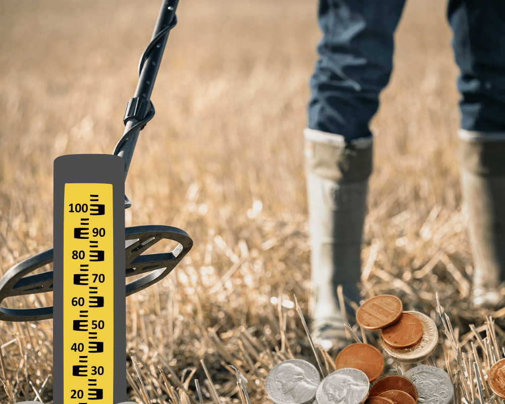 get a metal detector with a coin depth indicator