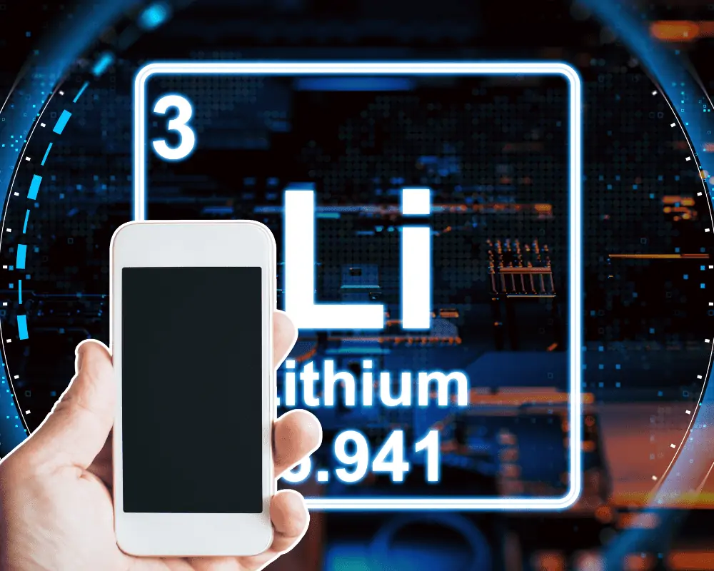lithium in cell phones