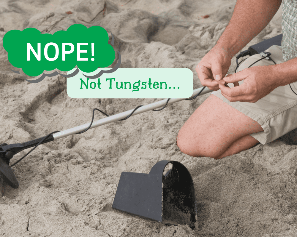 what number is tungsten on a metal detector